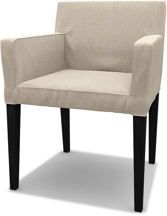 IKEA - Bezug für Stuhl Nils mit Armlehnen, Natural, BOUCLÉ & TEXTURIERT - Bemz IKEA - Bezug für Stuhl Nils mit Armlehnen, Natural, BOUCLÉ & TEXTURIERT - Bemz von Bemz