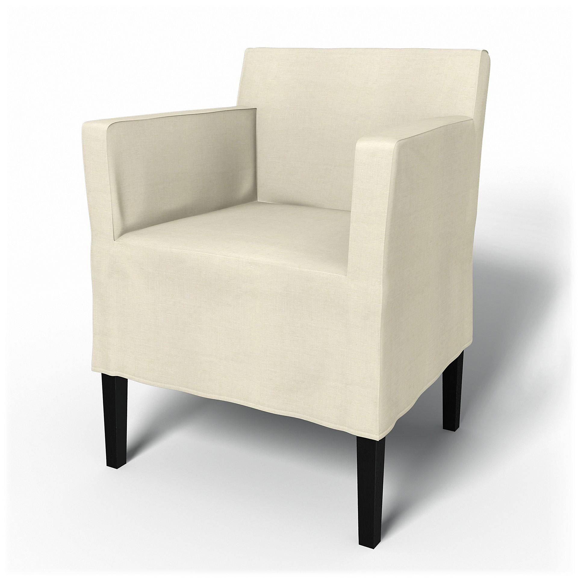 IKEA - Bezug für Stuhl Nils mit Armlehnen, White, Leinen - Bemz IKEA - Bezug für Stuhl Nils mit Armlehnen, White, Leinen - Bemz von Bemz