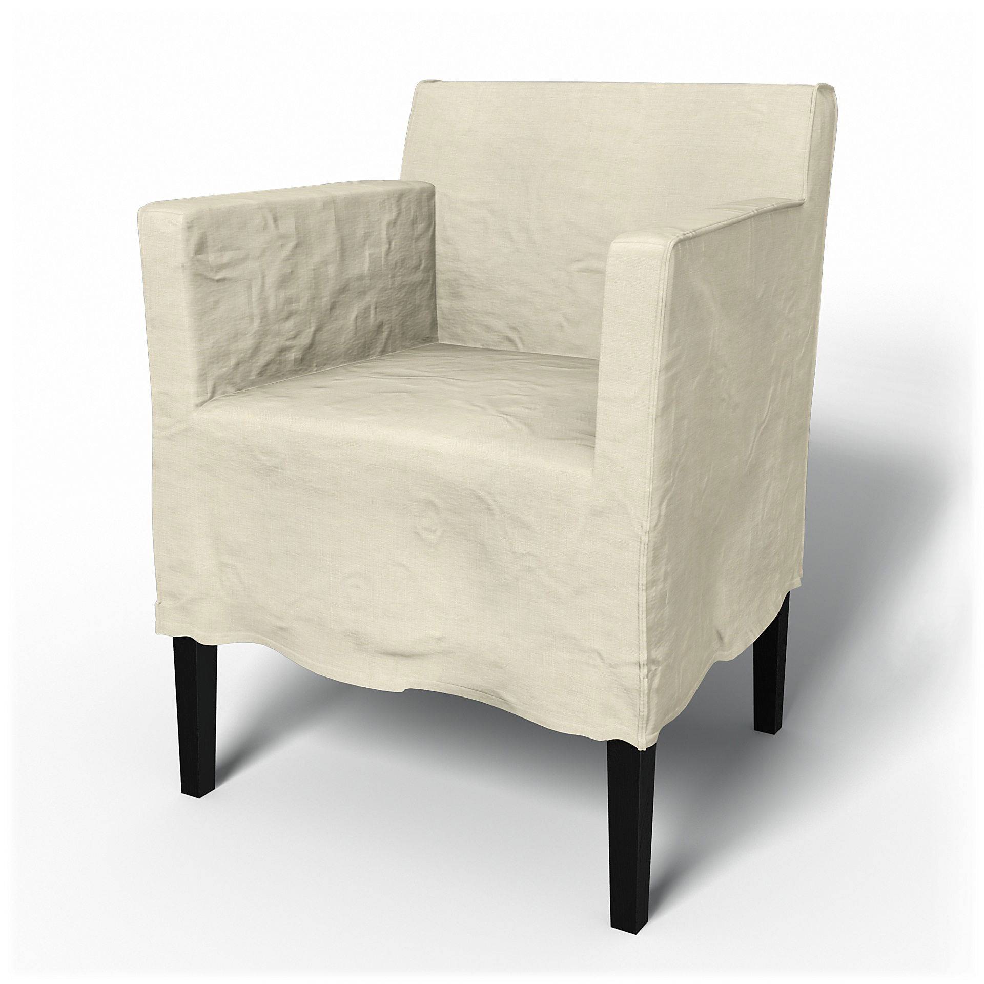 IKEA - Bezug für Stuhl Nils mit Armlehnen, White, Leinen - Bemz IKEA - Bezug für Stuhl Nils mit Armlehnen, White, Leinen - Bemz von Bemz