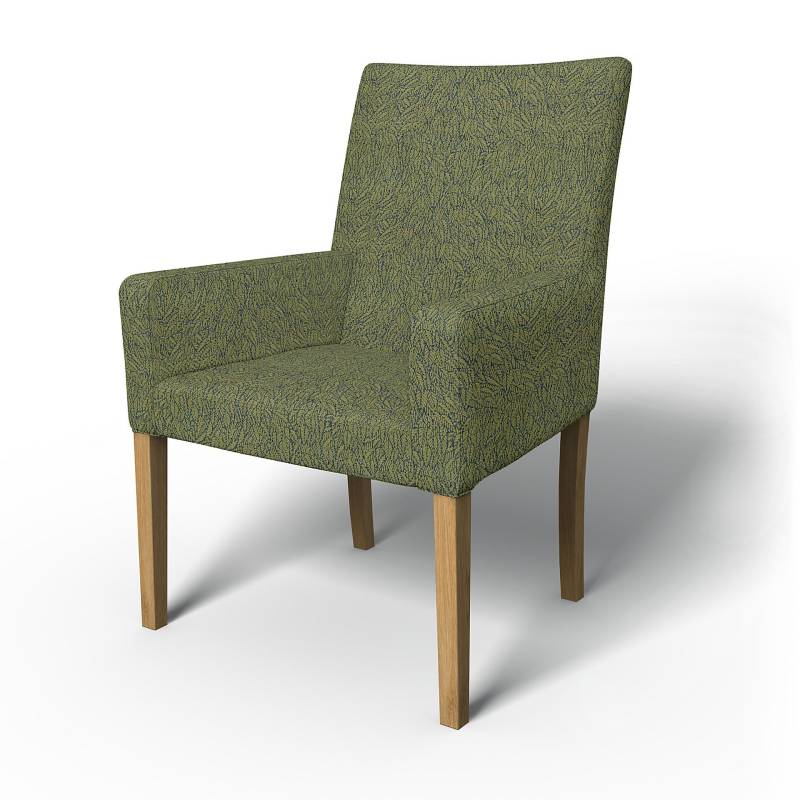 IKEA - Henriksdal, Bezug Armlehnstuhl, kurze Ausführung, Green, DIE NATURE’S PALETTE COLLECTION VON BEMZ - Bemz von Bemz