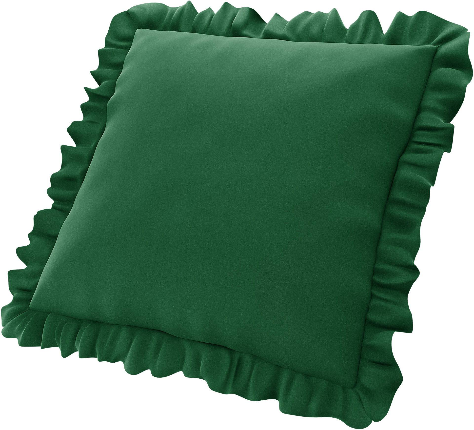 Kissenbezug mit Rüschen, Abundant Green, Samt - Bemz Kissenbezug mit Rüschen, Abundant Green, Samt - Bemz von Bemz