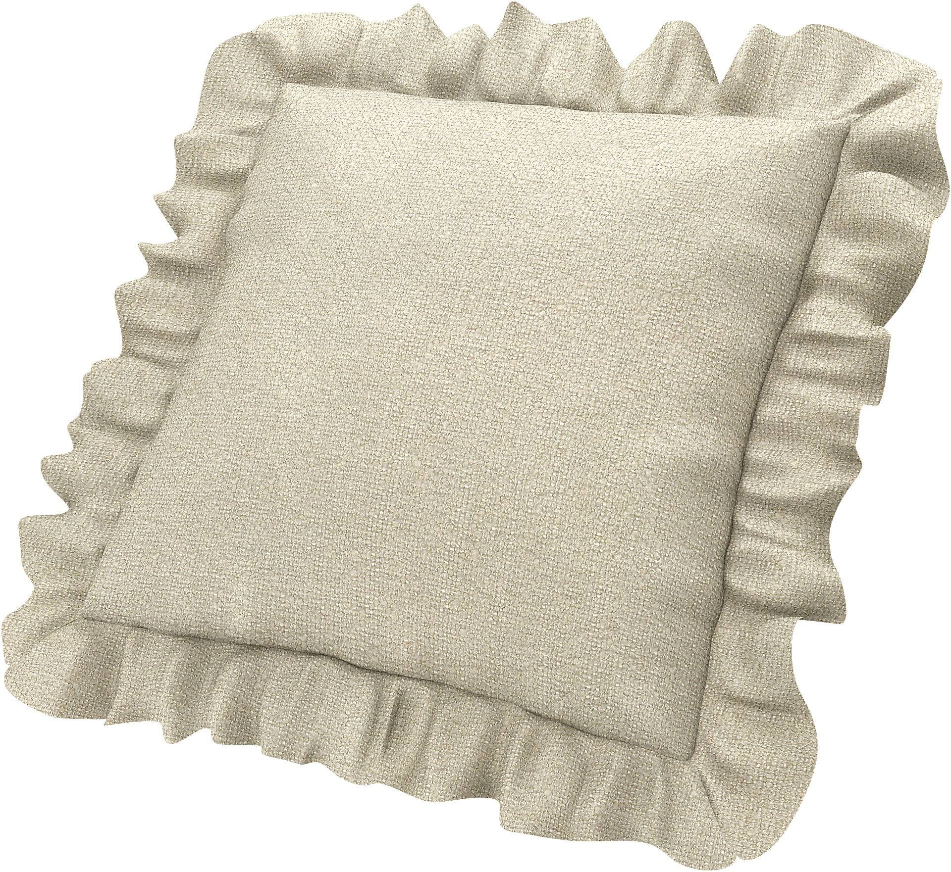 Kissenbezug mit Rüschen, Cream, BOUCLÉ & TEXTURIERT - Bemz Kissenbezug mit Rüschen, Cream, BOUCLÉ & TEXTURIERT - Bemz von Bemz