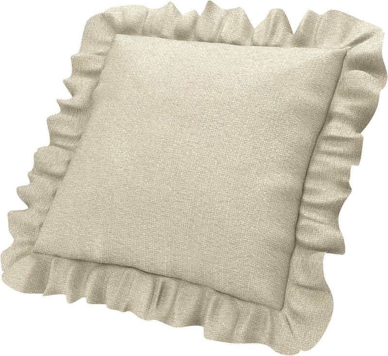 Kissenbezug mit Rüschen, Cream, BOUCLÉ & TEXTURIERT - Bemz Kissenbezug mit Rüschen, Cream, BOUCLÉ & TEXTURIERT - Bemz von Bemz