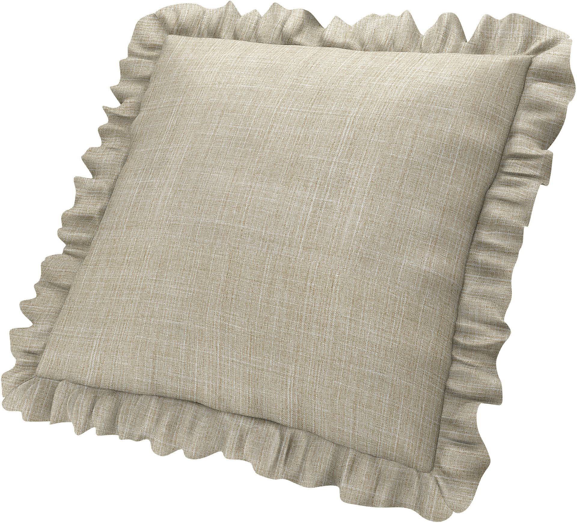 Kissenbezug mit Rüschen, Sand Beige, BOUCLÉ & TEXTURIERT - Bemz Kissenbezug mit Rüschen, Sand Beige, BOUCLÉ & TEXTURIERT - Bemz von Bemz