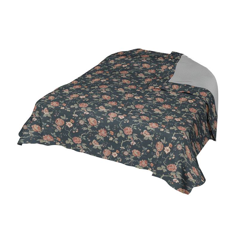 Tagesdecke, Rosenträd Dark, BEMZ x BORÅSTAPETER COLLECTION - Bemz von Bemz