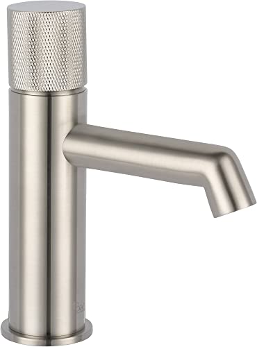 Ben Engraved Cross Waschtischbatterie inEdelstahl - Wasserhahn Bad Mischbatterie für Waschbecken, Waschtischmischer Komplett mit Installationszubehör von Ben BADKAMERS & SANITAIR