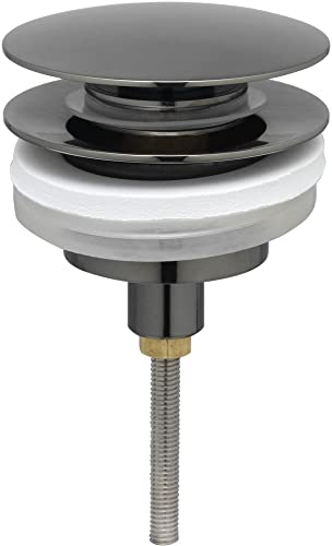 Ben Push Open afsluitbare wastafelplug t.b.v. MSN2 geborsteld zwart von Ben BADKAMERS & SANITAIR