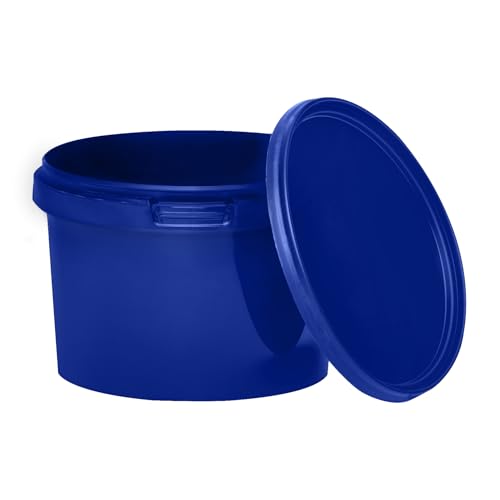 BenBow Eimer mit Deckel 0,5l blau 1x 0,5 Liter - lebensmittelecht, stabil, luftdicht - auslaufsicher, geruchsneutral - Aufbewahrungsbehälter aus Kunststoff – leer BenBow Eimer mit Deckel 0,5l blau 1x 0,5 Liter - lebensmittelecht, stabil, luftdicht - auslaufsicher, geruchsneutral - Aufbewahrungsbehälter aus Kunststoff – leer von BenBow
