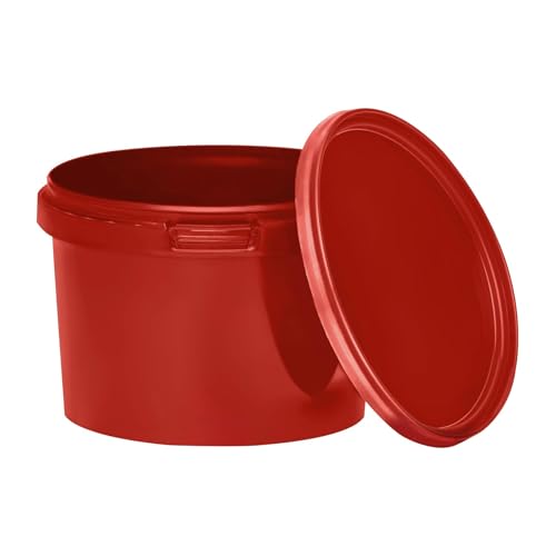 BenBow Eimer mit Deckel 0,5l rot 5X 0,5 Liter - lebensmittelecht, stabil, luftdicht - auslaufsicher, geruchsneutral - Aufbewahrungsbehälter aus Kunststoff - leer BenBow Eimer mit Deckel 0,5l rot 5X 0,5 Liter - lebensmittelecht, stabil, luftdicht - auslaufsicher, geruchsneutral - Aufbewahrungsbehälter aus Kunststoff - leer von BenBow