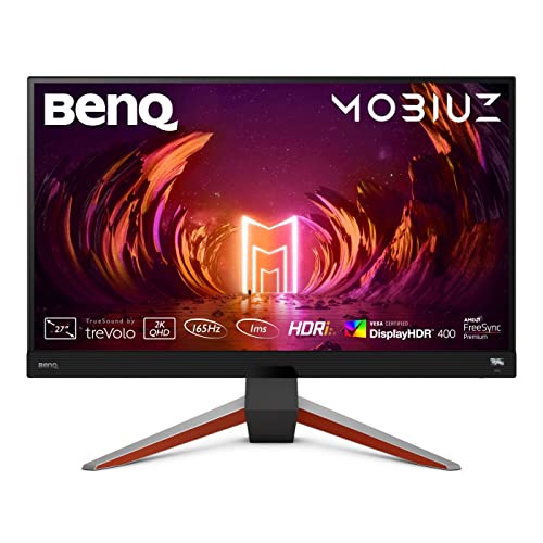 BenQ MOBIUZ EX2710Q Gaming Monitor (27 Zoll, IPS, WQHD 165 Hz 1ms HDR 400, FreeSync Premium, 144 Hz kompatibel) Grau von BenQ