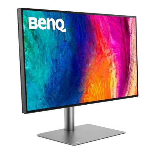 BenQ PD3225U 32" 4K Monitor für Mac & Designer, 3840x2160 UHD, 2000:1 IPS, Thunderbolt 3, Display P3, DCI-P3, sRGB, Rec.709, HDR, AQCOLOR Technologie, Werkskalibriert, Hotkey Puck G2, ICC sync, KVM von BenQ