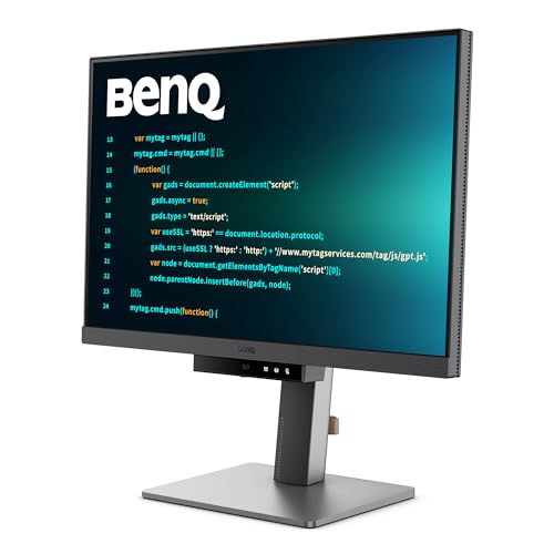 BenQ RD240Q 24.1" WQXGA Monitor für Programmierer, 90W USB-C, Profi Codier Modus, Ergonomisches Design, 16:10 Seitenverhältnis, Schlaf-Wach Rhythmus Modus, Eye-Care Technologie von BenQ