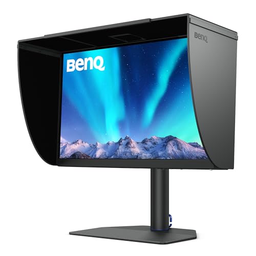 BenQ SW272Q Fotografen-Monitor (AQcolor-Technologie, 27 Zoll, 2K, AdobeRGB/DCI-P3/Display P3, USB-C, HDR) von BenQ