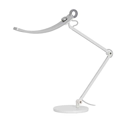 BenQ WiT e-Reading LED Schreibtischlampe, Dimmbare Tischlampe, 13 Farben und 23 Helligkeitsstufen, Ultraweite Leuchte, Entwickelt für Monitor - Silber von BenQ