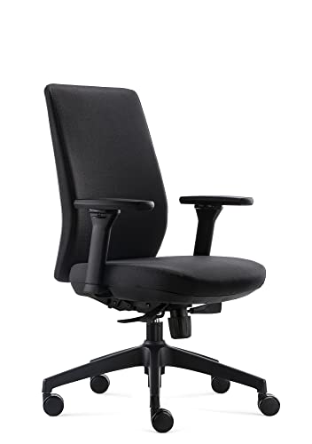 BenS 918-Ergo-4 Luxuriöser ergonomischer Bürostuhl, Sitztiefenverstellung, höhenverstellbare Rückenlehne, 4D-Armlehnen von BenS