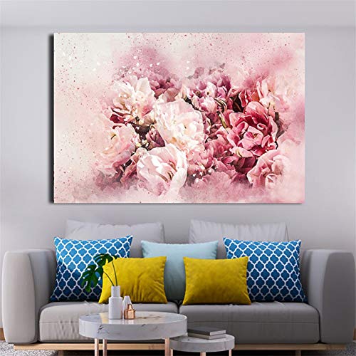 DIY 5D Diamant Malerei Full Kit Abstrakte Rosa Pfingstrose Voll Crystal Strasssteine Diamond painting Erwachsene Kreuzstich Stickerei Mosaik Leinwand Arts Craft für Home Wand Decor geschenk 50x70cm von BenaiD