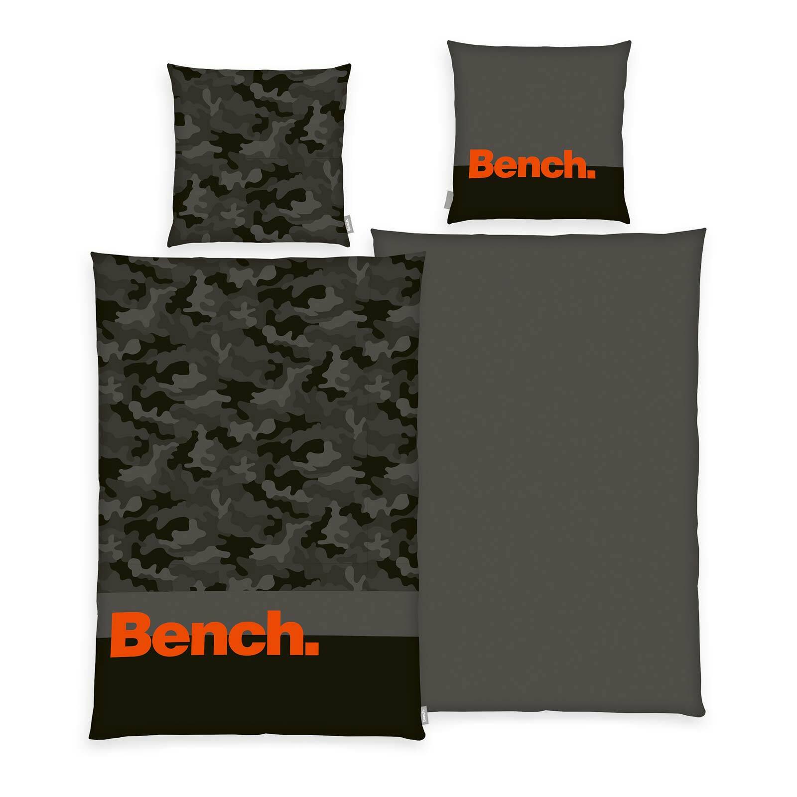 Bench Renforce Bettwäsche Nature Inspired Camouflage schwarz von Bench