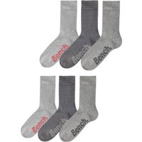 Bench. Socken, (Box, 6 Paar), mit verschiedenfarbigen Logos von Bench.