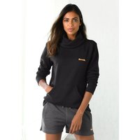 Bench. Loungewear Longsweatshirt, mit Stehkragen in Layeroptik und Kängurutasche, Loungewear von Bench. Loungewear