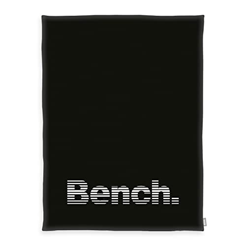Bench Wellsoft-Flauschdecke, Modern Opposite, ca. 150x200 cm, 100 % Polyester, Mit Flag Label, Farbe: Schwarz, Art.Nr.: 7612604036 von Klaus Herding GmbH