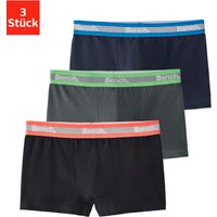 Bench. Boxer "Boxershorts für Jungen", (Packung, 3 St.), unifarben mit neon Bündchen von Bench.