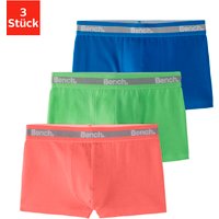 Bench. Boxer "Boxershorts für Jungen", (Packung, 3 St.), unifarben mit neon Bündchen von Bench.