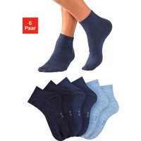 Bench. Kurzsocken, (Packung, 6 Paar), mit eingestricktem Markenlogo im Bündchen von Bench.