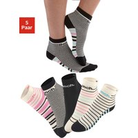 Bench. Kurzsocken, (Packung, 5 Paar), im Streifendesign von Bench.