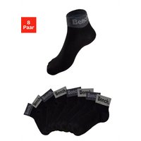 Bench. Kurzsocken, (Packung, 8 Paar), mit eingestricktem Schriftzug am Bündchen von Bench.