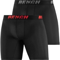 Bench. Funktionsboxer "Boxershorts für Herren", (Packung, 2 St.), Unterhosen in sportiver Optik aus Microfaser mit längerem Bein von Bench.
