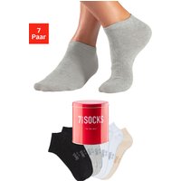 Bench. Sneakersocken, (Dose, 7 Paar), verpackt in der Dose von Bench.