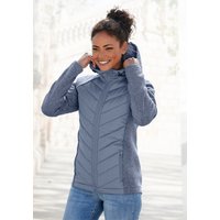Vivance Steppjacke, mit Kapuze, mit Strickfleece-Ärmeln von Vivance