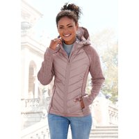 Vivance Steppjacke, mit Kapuze, mit Strickfleece-Ärmeln von Vivance