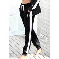 Bench. Loungewear Sweathose, mit Seitenstreifen und schmalem Bein von Bench. Loungewear