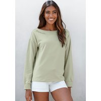 Bench. Loungewear Sweatshirt, mit gerafften Ärmelbündchen, Loungeanzug Bench. Loungewear Sweatshirt, mit gerafften Ärmelbündchen, Loungeanzug von Bench. Loungewear