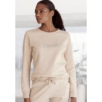 Bench. Loungewear Sweatshirt, mit glänzender Logostickerei, Loungewear von Bench. Loungewear