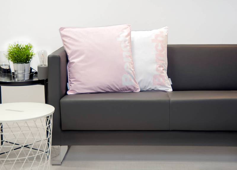 home24 Kissenhülle Pink/Rosa 50 x 50cm Microfaser von home24