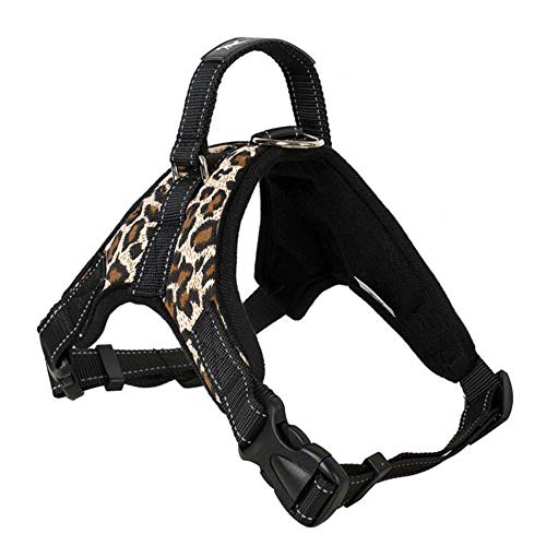 Bencreative Traktionshalsbänder Sattel Hundebrustgurt Täglicher Gebrauch Atmungsaktives leichtes Hundegeschirr für mittelgroße und große Hunde Canvas Leopard M Bencreative Traktionshalsbänder Sattel Hundebrustgurt Täglicher Gebrauch Atmungsaktives leichtes Hundegeschirr für mittelgroße und große Hunde Canvas Leopard M von Bencreative