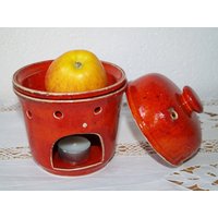 Apfelbräter Rote Keramik 3-Teilig Getöpfert Bräter Apfel Apfelbräter Rote Keramik 3-Teilig Getöpfert Bräter Apfel von BendelartShop