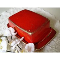 Butterdose Aus Roter Keramik Handarbeit Getöpfert von BendelartShop