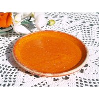 Teller Frühstücksteller Orange Keramik Getöpfert von BendelartShop