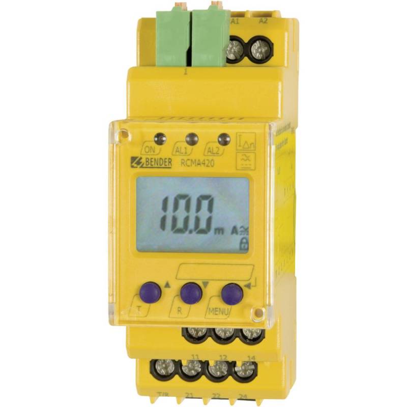 Bender B74043002 Differenzstromrelais Fehlerstromrelais 10 500 M A Schutzrelais B-Ware von Bender