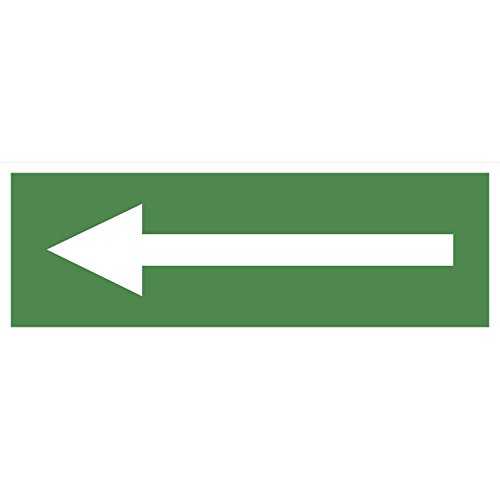 Rettungsschild Symbol: Pfeil | 297x105 mm | grün/weiß | 1 Stück von Bender