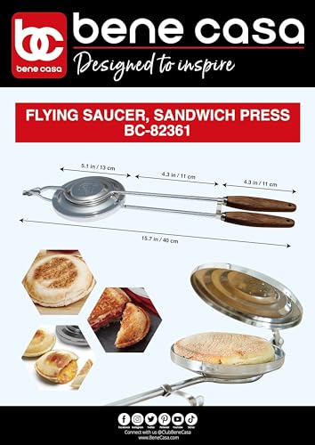 BC Classics BC-82361 Flying Sandwich Press by BC Classics von Bene Casa