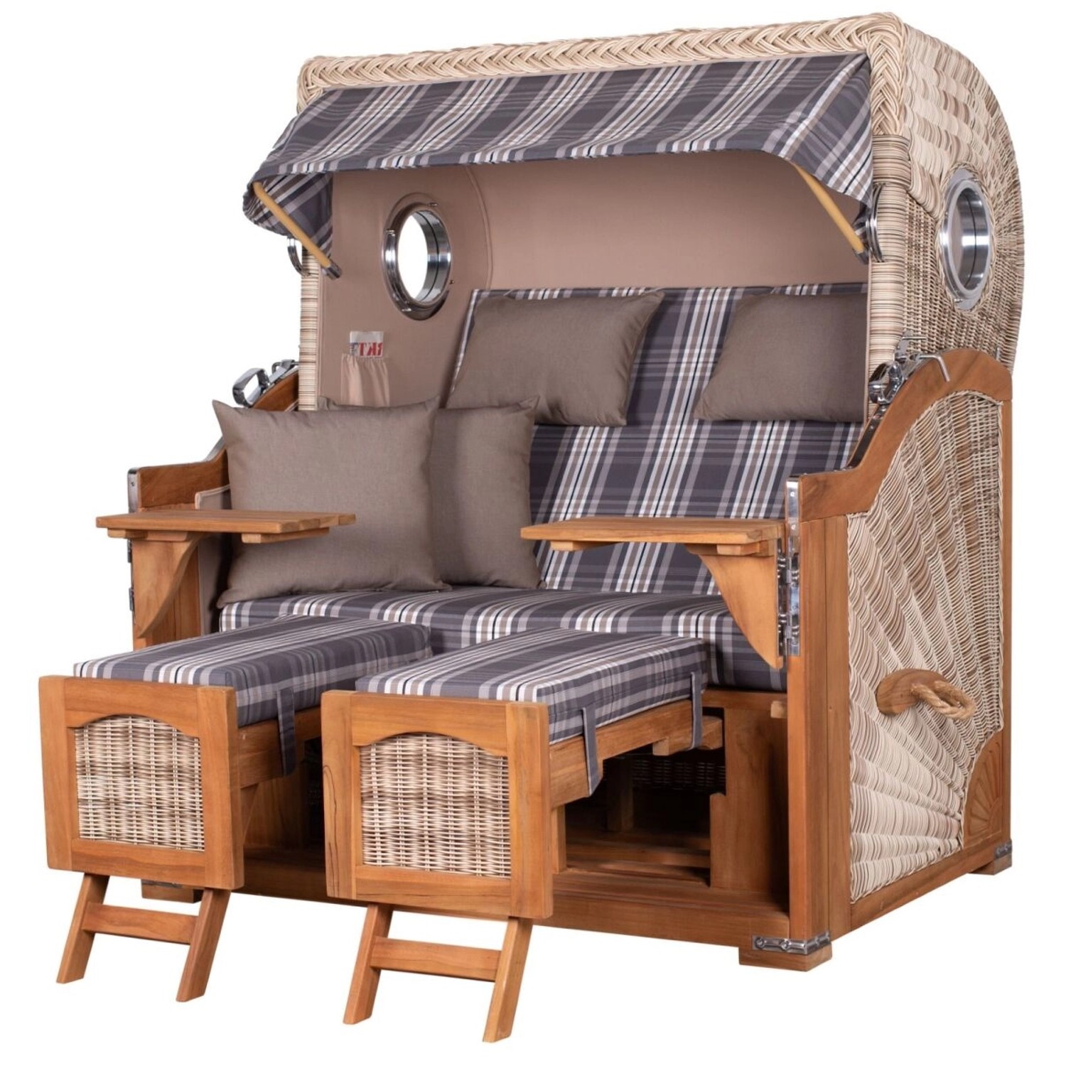 bene living Strandkorb Komplettset Ammersee Grande XL Teak Bullauge PE Shell Modell 522 Inkl Liftersystem Schutzhülle Doppelrollen Glasbecherhalter bene living Strandkorb Komplettset Ammersee Grande XL Teak Bullauge PE Shell Modell 522 Inkl Liftersystem Schutzhülle Doppelrollen Glasbecherhalter von Bene Living