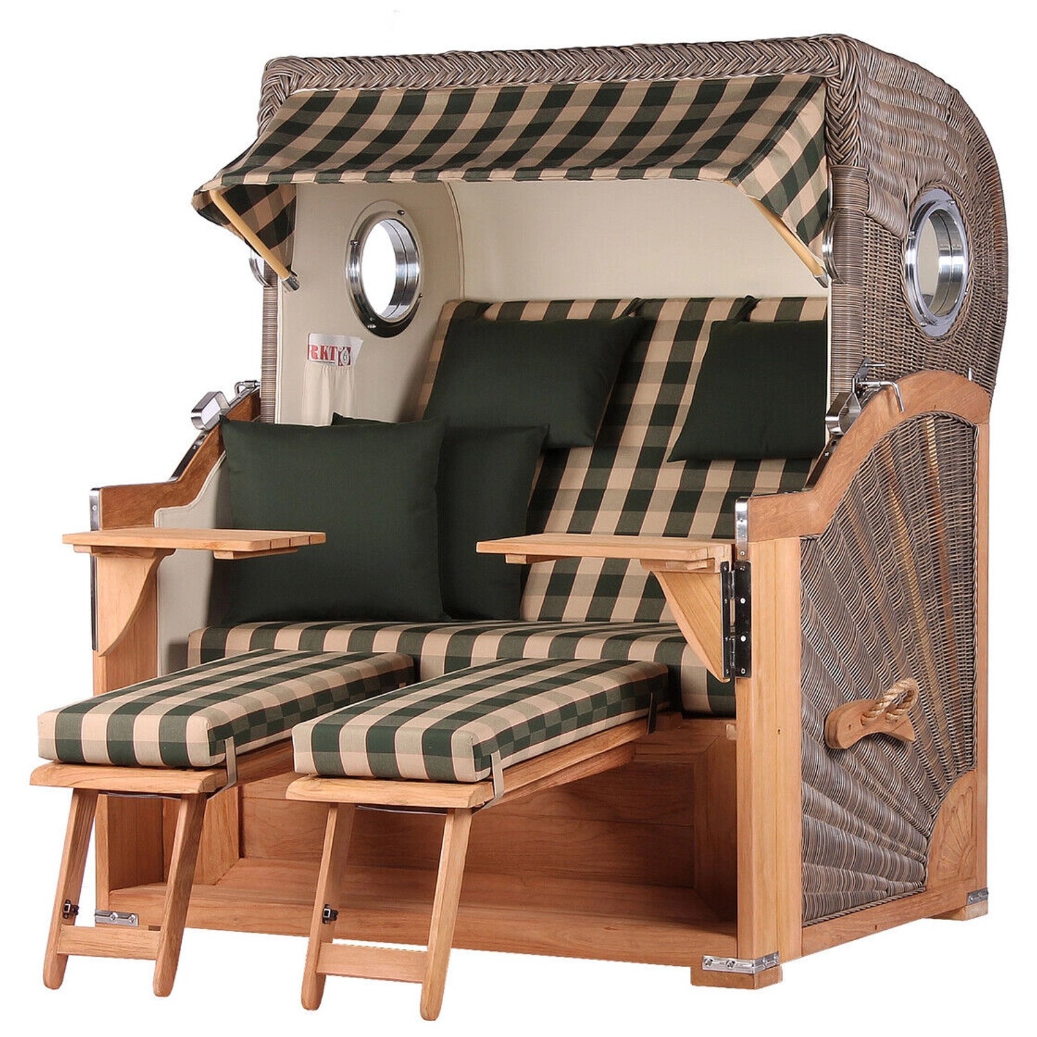 bene living Strandkorb Komplettset Königssee Teak Bullauge PE Grau Modell 506 bene living Strandkorb Komplettset Königssee Teak Bullauge PE Grau Modell 506 von Bene Living