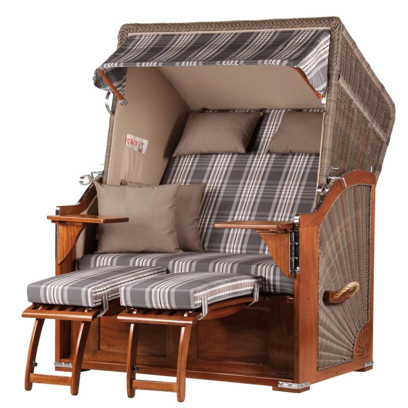 bene living Strandkorb Komplettset Schaalsee Mahagoni PE grau Modell 522 bene living Strandkorb Komplettset Schaalsee Mahagoni PE grau Modell 522 von Bene Living