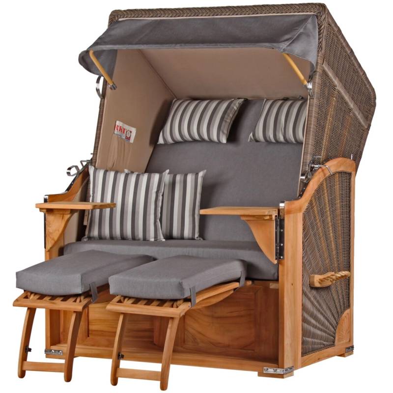 bene living Strandkorb Komplettset Schaalsee Teak PE grau Modell 544 bene living Strandkorb Komplettset Schaalsee Teak PE grau Modell 544 von Bene Living