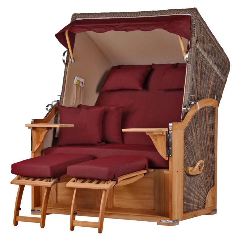 bene living Strandkorb Komplettset Schaalsee Teak PE grau Modell 550 bene living Strandkorb Komplettset Schaalsee Teak PE grau Modell 550 von Bene Living