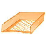 Bene Briefablage 60100 DIN A4 Polystyrol Transparent Orange 25,5 x 37 x 6,5 cm von Bene